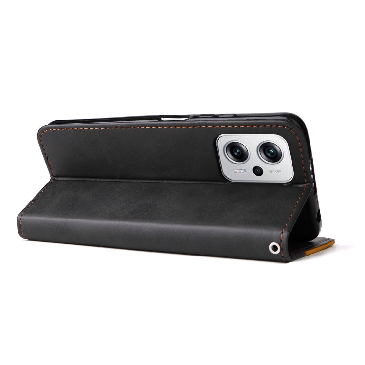 For Xiaomi Redmi Note 11T Pro/Poco X4 GT Stitching-color Leather Phone Case