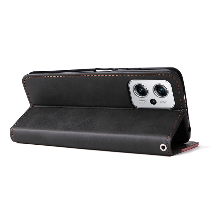 For Xiaomi Redmi Note 11T Pro/Poco X4 GT Stitching-color Leather Phone Case