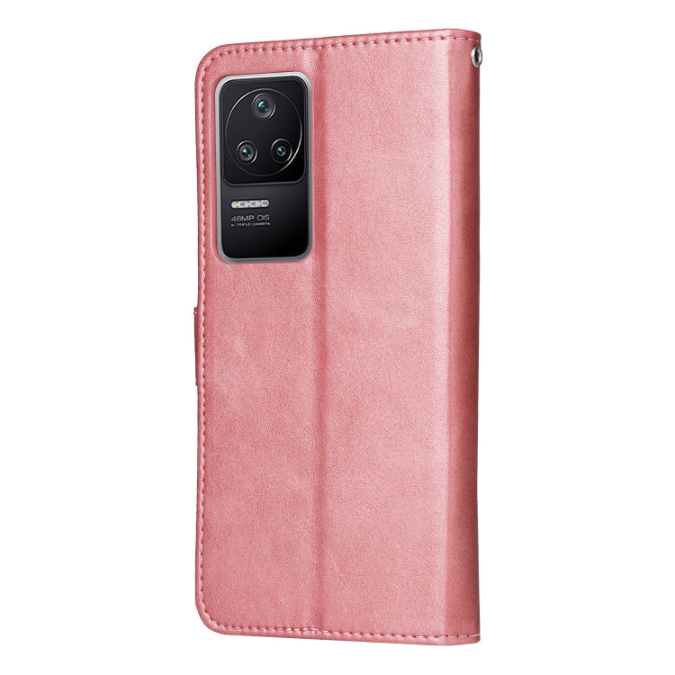 For Xiaomi Redmi K40S / Poco F4 Calf Texture Leather Phone Case