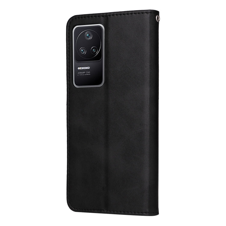 For Xiaomi Redmi K40S / Poco F4 Calf Texture Leather Phone Case