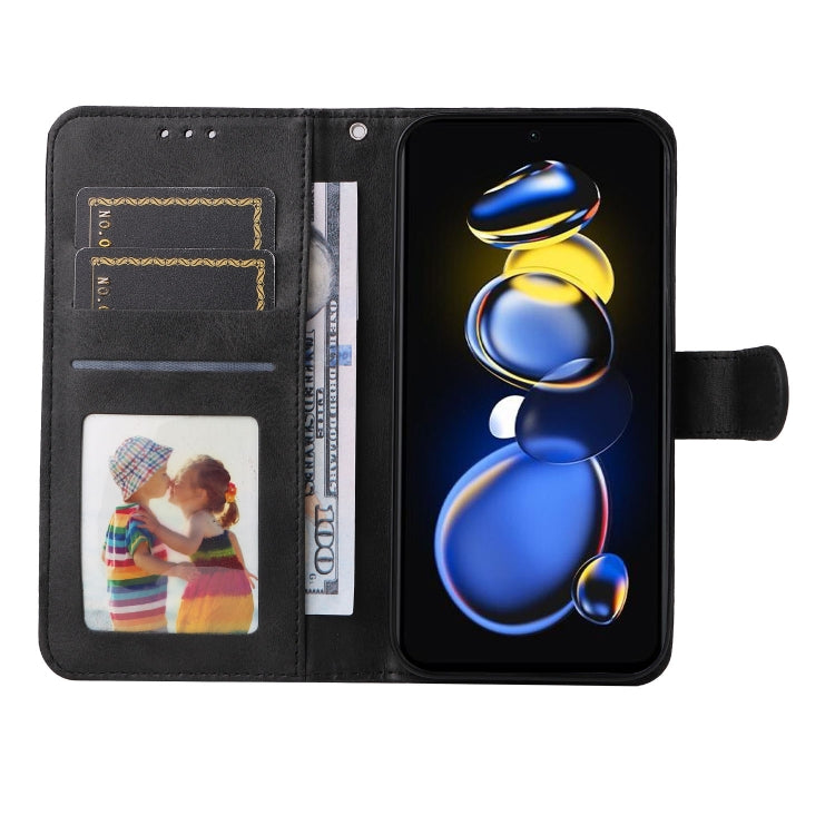 For Xiaomi Redmi Note 11T Pro/Poco X4 GT Calf Texture Leather Phone Case