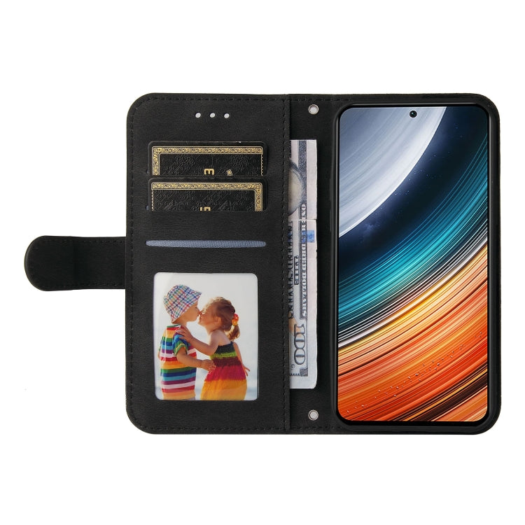 For Xiaomi Redmi K40S / Poco F4 Skin Feel Life Tree Metal Button Leather Case