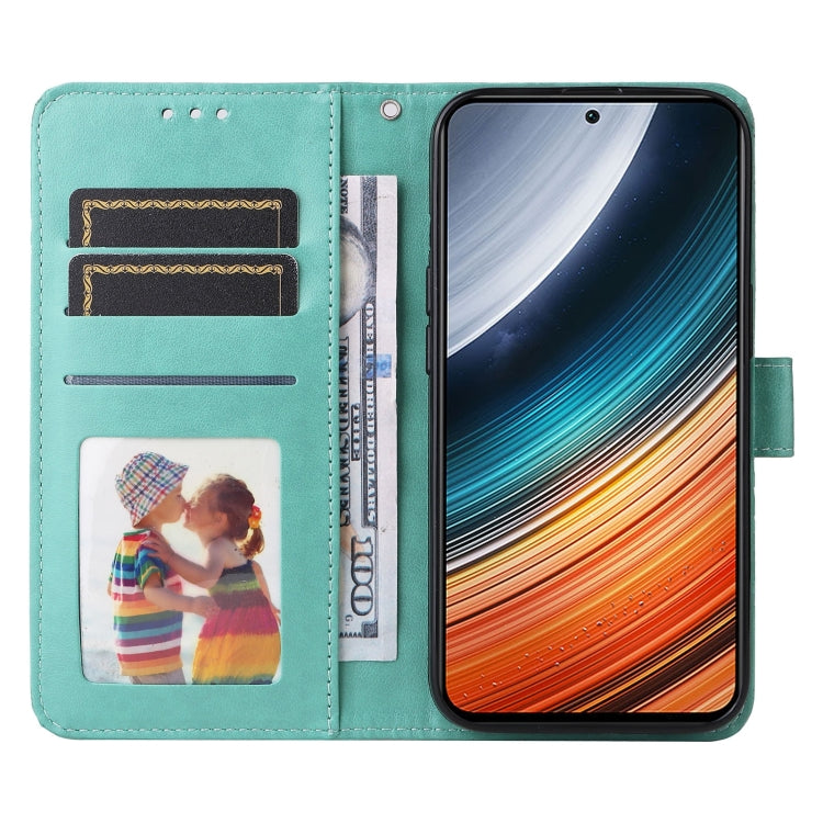 For Xiaomi Redmi K40S / Poco F4 Embossed Sunflower Leather Phone Case