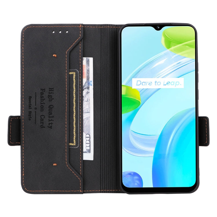 For Realme C30 Magnetic Clasp Flip Leather Phone Case