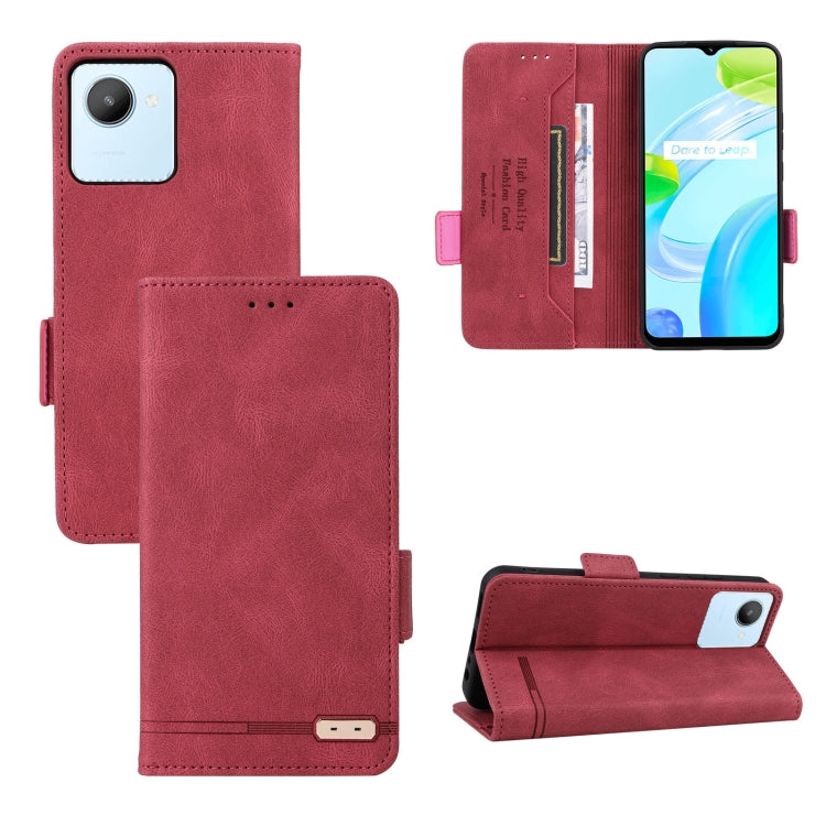 For Realme C30 Magnetic Clasp Flip Leather Phone Case
