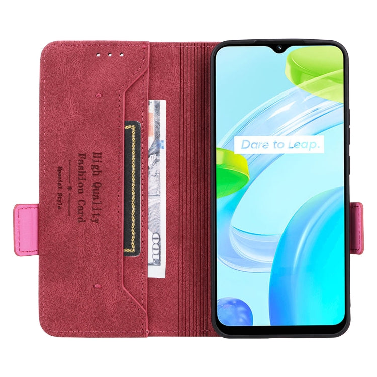 For Realme C30 Magnetic Clasp Flip Leather Phone Case