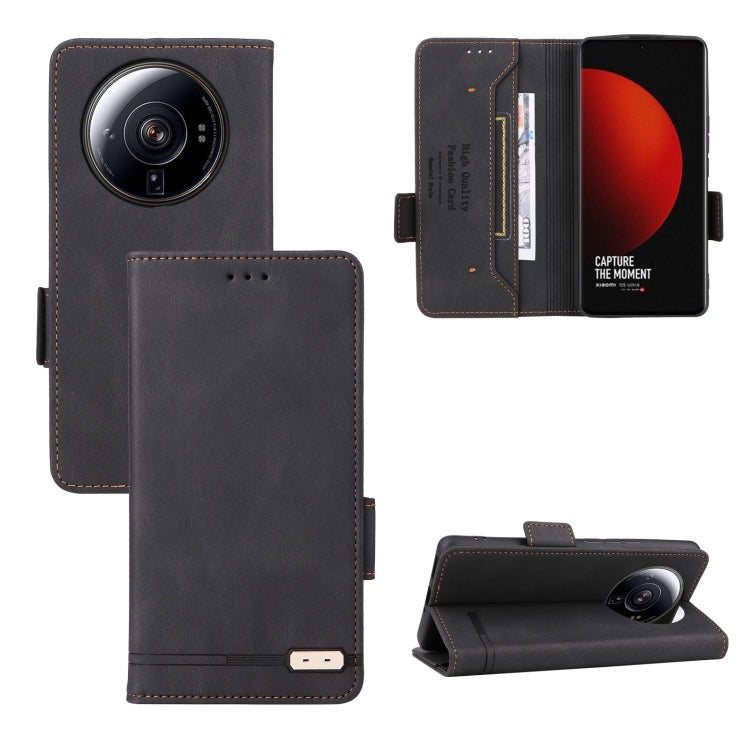 For Xiaomi 12S Ultra Magnetic Clasp Flip Leather Phone Case