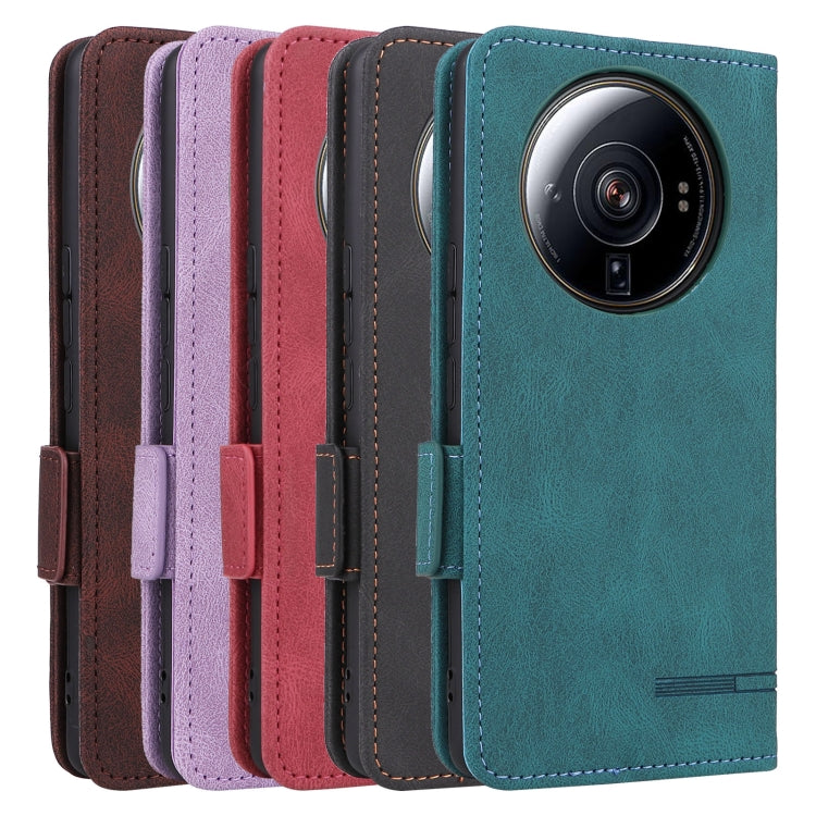 For Xiaomi 12S Ultra Magnetic Clasp Flip Leather Phone Case