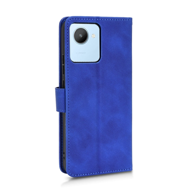 For Realme C30 Skin Feel Magnetic Flip Leather Phone Case