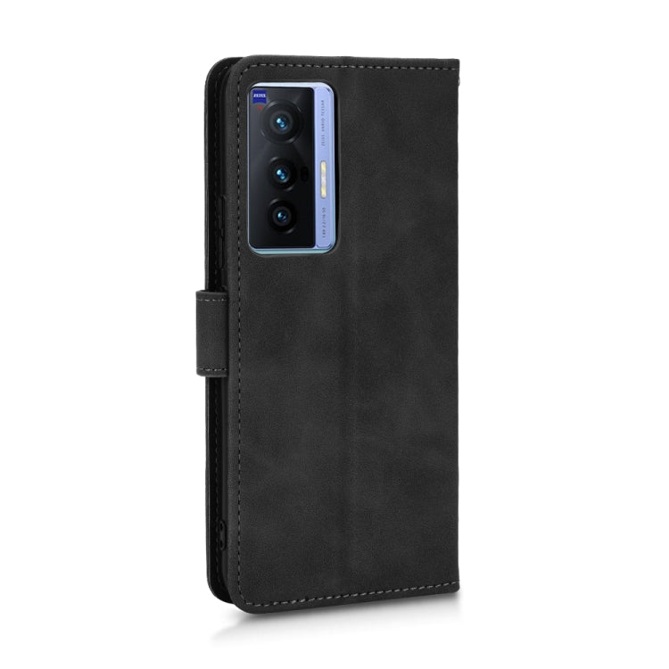 For vivo X70 Skin Feel Magnetic Flip Leather Phone Case