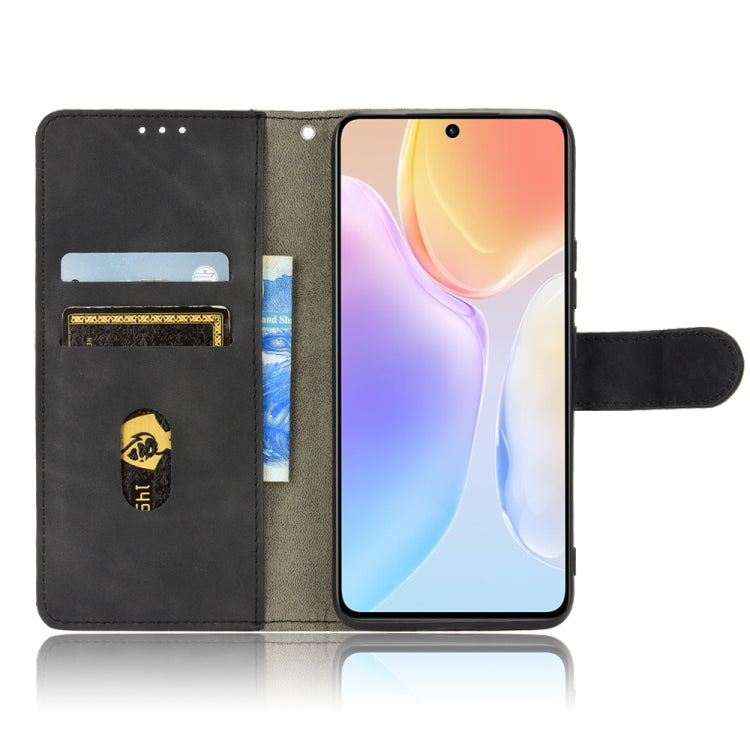 For vivo X70 Skin Feel Magnetic Flip Leather Phone Case