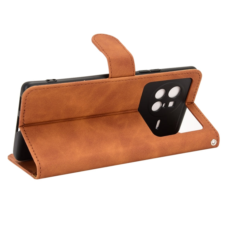 For vivo X80 Skin Feel Magnetic Flip Leather Phone Case