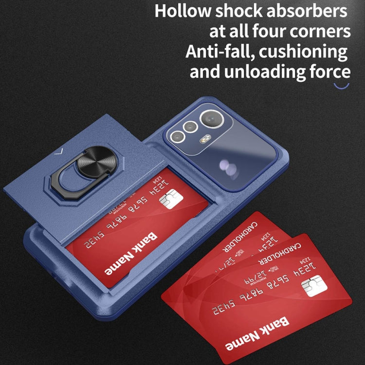 For Xiaomi 12 Pro / 12S Pro Card Ring Holder PC + TPU Phone Case