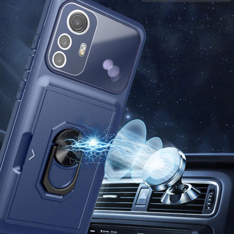 For Xiaomi 12 Pro / 12S Pro Card Ring Holder PC + TPU Phone Case