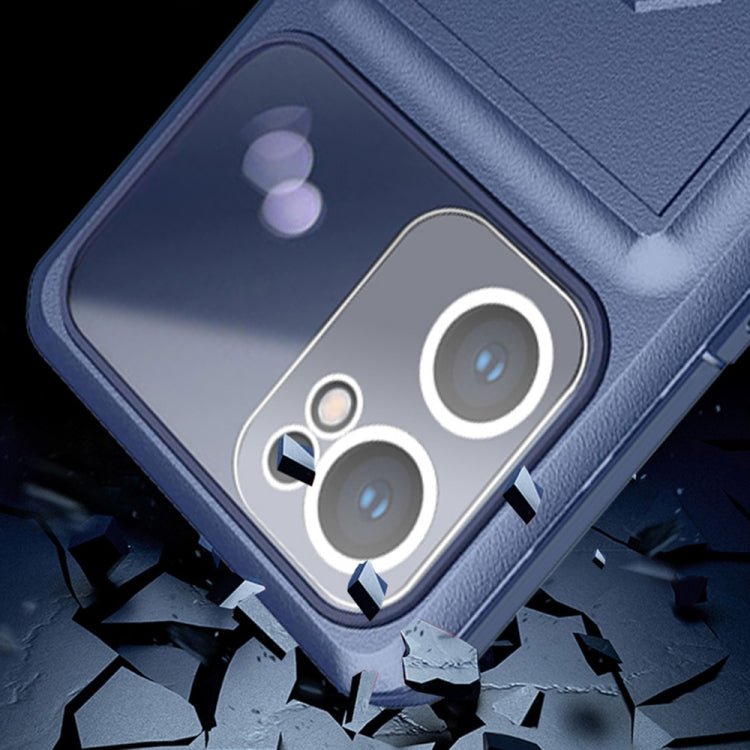 For OPPO Find X5 Lite Card Ring Holder PC + TPU Phone Case