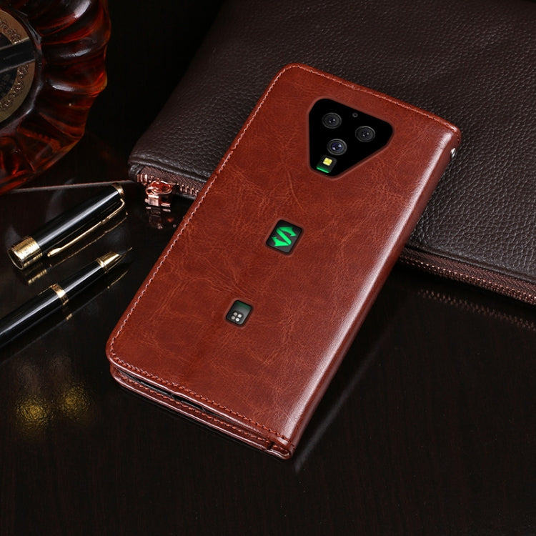 For Xiaomi Black Shark 3 idewei Crazy Horse Texture Horizontal Flip Leather Case with Holder & Card Slots & Wallet