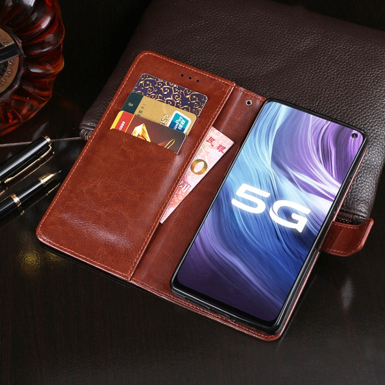For Vivo Z6 idewei Crazy Horse Texture Horizontal Flip Leather Case with Holder & Card Slots & Wallet