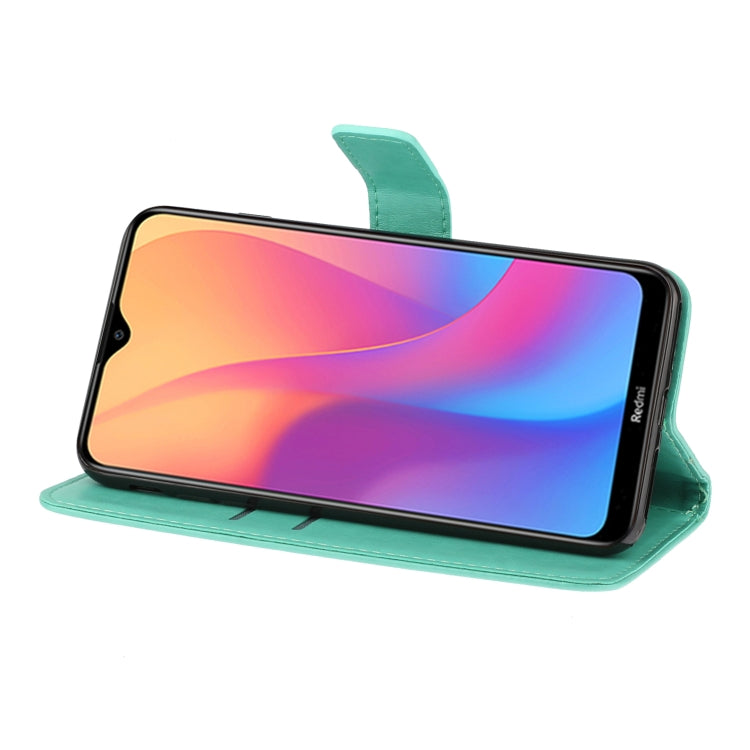 For Xiaomi Redmi 8A Plum Blossom Pattern Diamond Encrusted Leather Case with Holder & Card Slots & Wallet