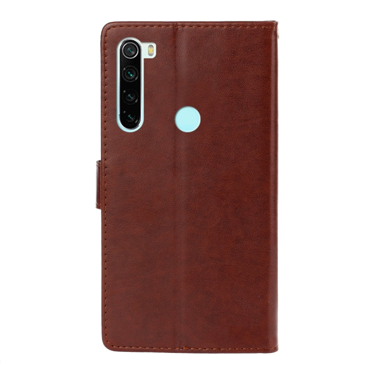 For Xiaomi Redmi Note 8 Plum Blossom Pattern Diamond Encrusted Leather Case with Holder & Card Slots & Wallet