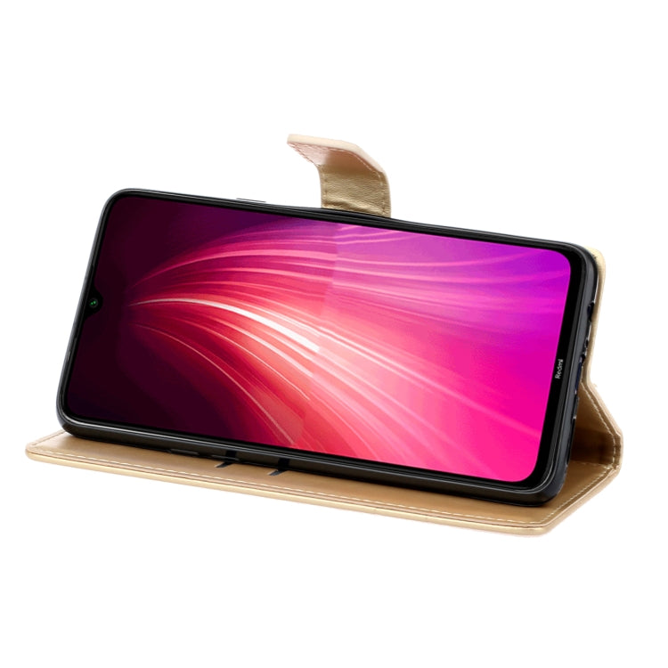 For Xiaomi Redmi Note 8 Plum Blossom Pattern Diamond Encrusted Leather Case with Holder & Card Slots & Wallet