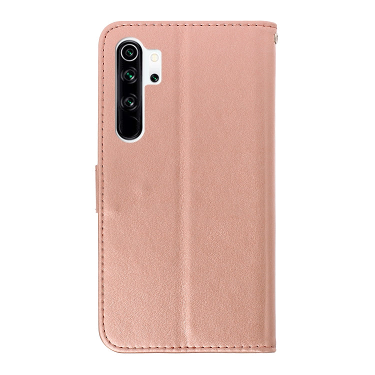 For Xiaomi Redmi Note 8 Pro Plum Blossom Pattern Diamond Encrusted Leather Case with Holder & Card Slots & Wallet
