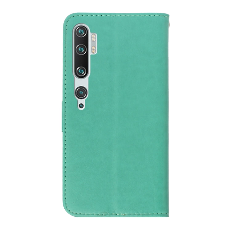 For Xiaomi Mi Note 10 / Note 10 Pro Plum Blossom Pattern Diamond Encrusted Leather Case with Holder & Card Slots & Wallet