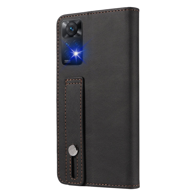 For Xiaomi Redmi Note 11 Global Wristband Magnetic Leather Phone Case