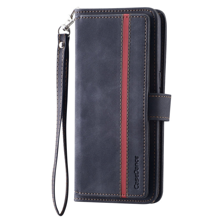 For OPPO Find X5 9 Card Slots Splicing Magnetic Leather Flip Phone Case(Black)