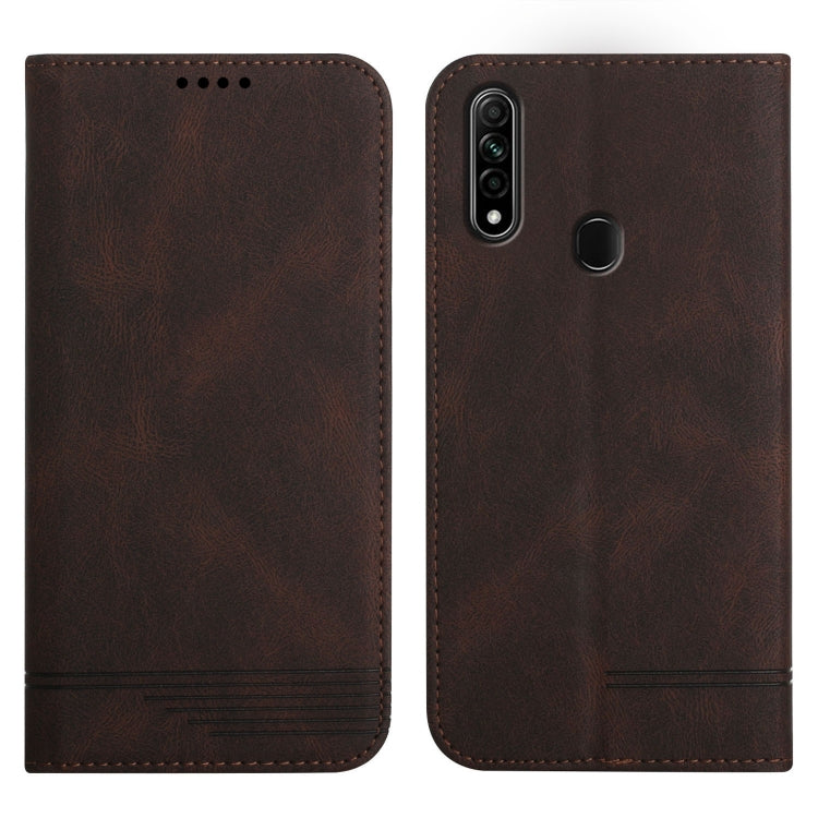 For OPPO A8 Strong Magnetic Leather Case