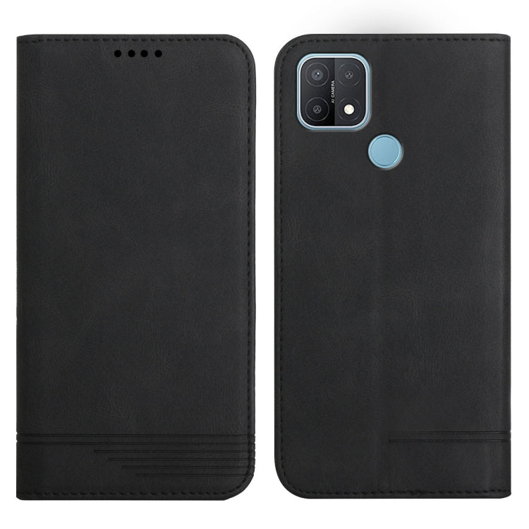 For OPPO A15 / A15s Strong Magnetic Leather Case