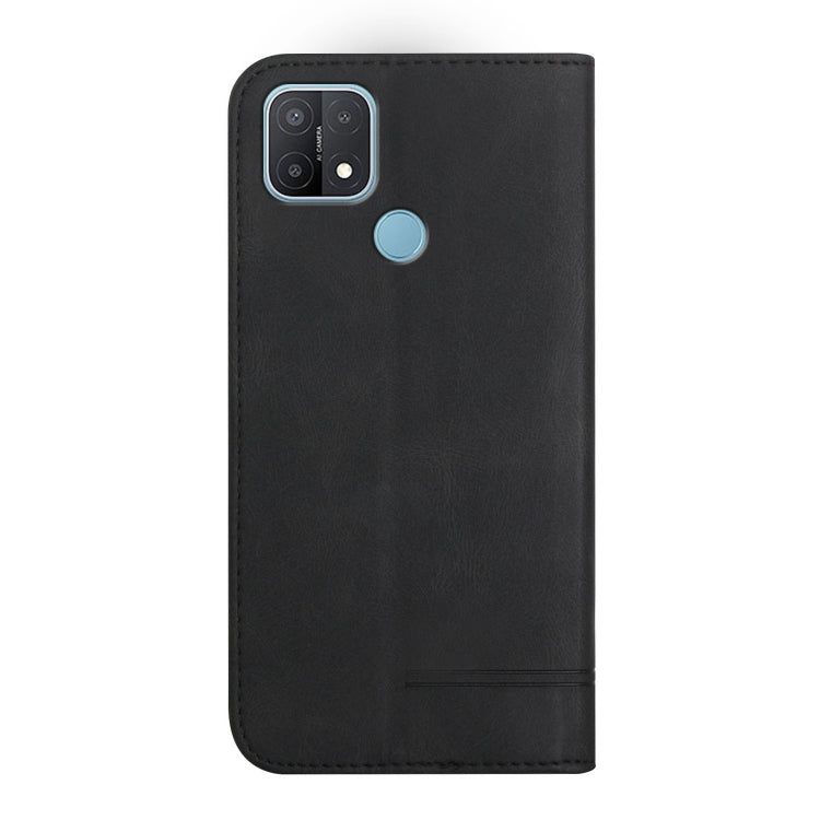 For OPPO A15 / A15s Strong Magnetic Leather Case