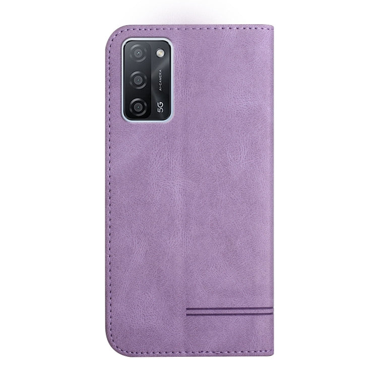 For OPPO A55 5G Strong Magnetic Leather Case