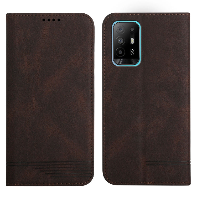 For OPPO A94 5G Strong Magnetic Leather Case
