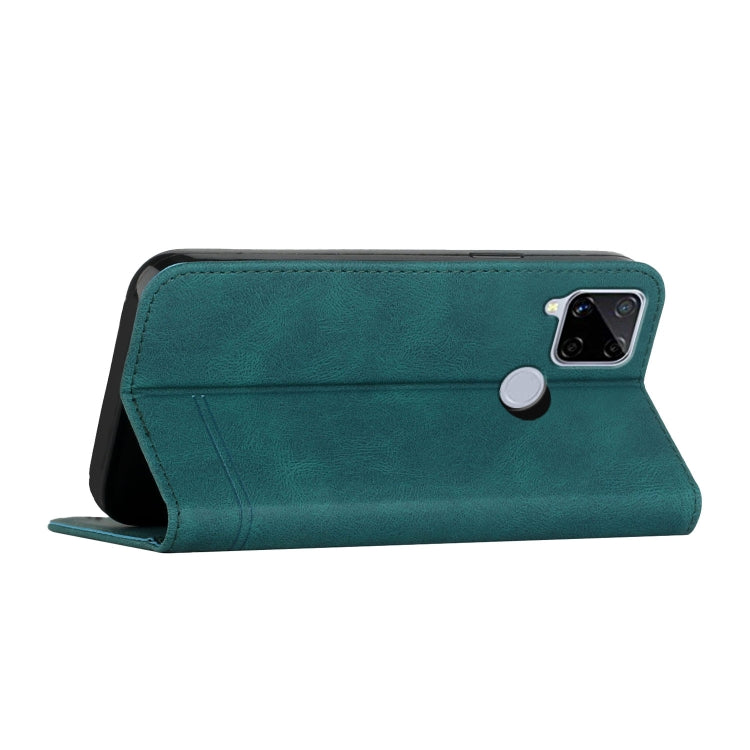 For Realme C12 / C15 Strong Magnetic Leather Case