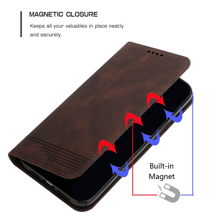 For Realme 7 4G Strong Magnetic Leather Case