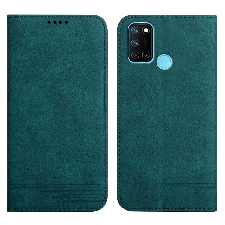 For Realme 7i Strong Magnetic Leather Case