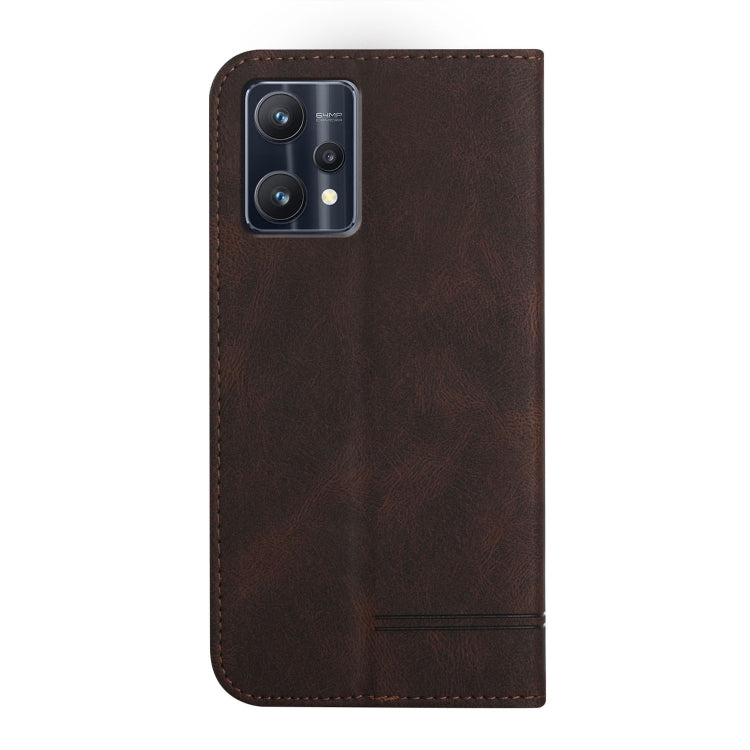 For Realme 9 Pro Strong Magnetic Leather Case