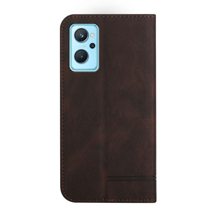For Realme 9i Strong Magnetic Leather Case