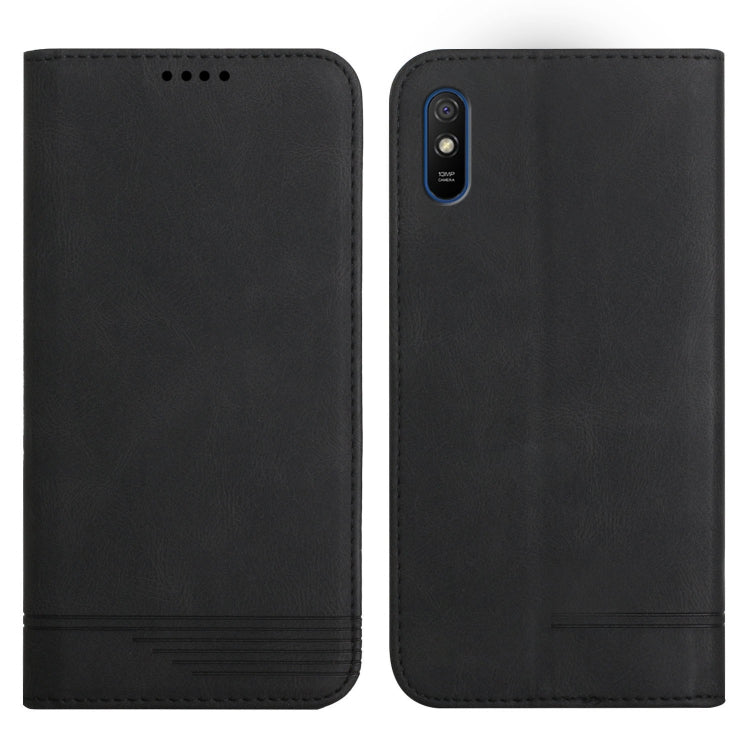For Xiaomi Redmi 9A Strong Magnetic Leather Case