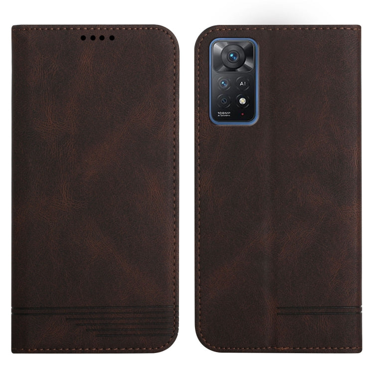 For Xiaomi Redmi Note 11 Pro Strong Magnetic Leather Case