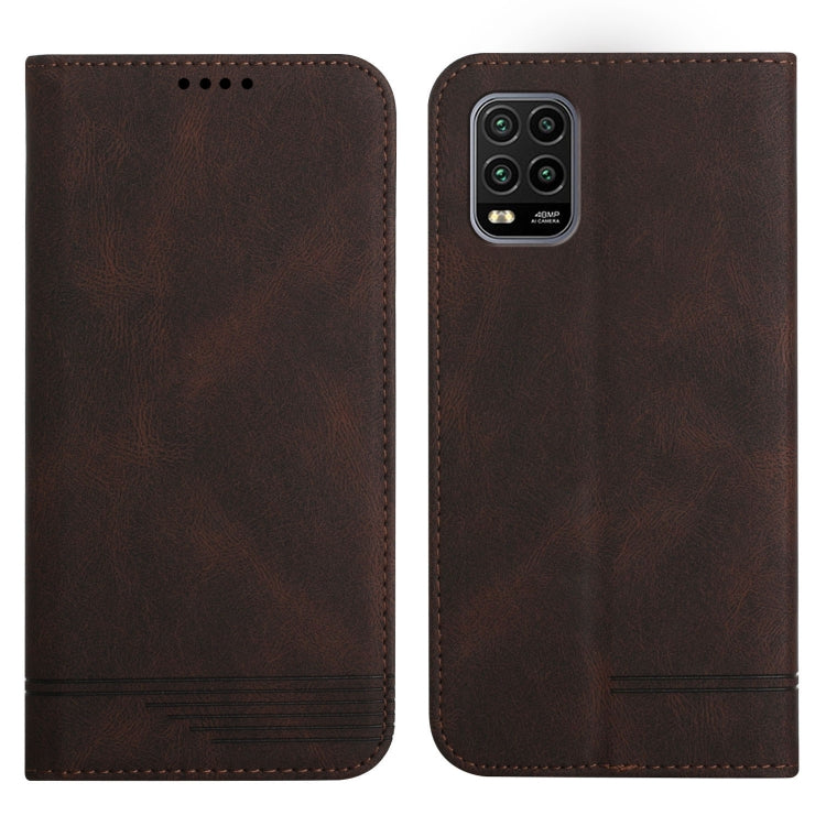 For Xiaomi Mi 10 Lite Strong Magnetic Leather Case