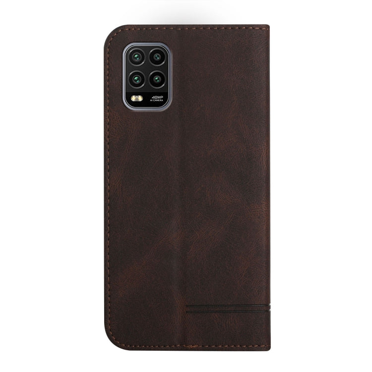For Xiaomi Mi 10 Lite Strong Magnetic Leather Case