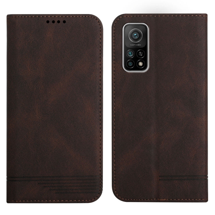 For Xiaomi Mi 10T Strong Magnetic Leather Case