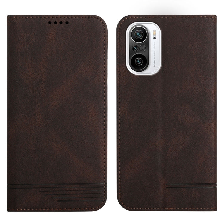 For Xiaomi Poco F3 Strong Magnetic Leather Case