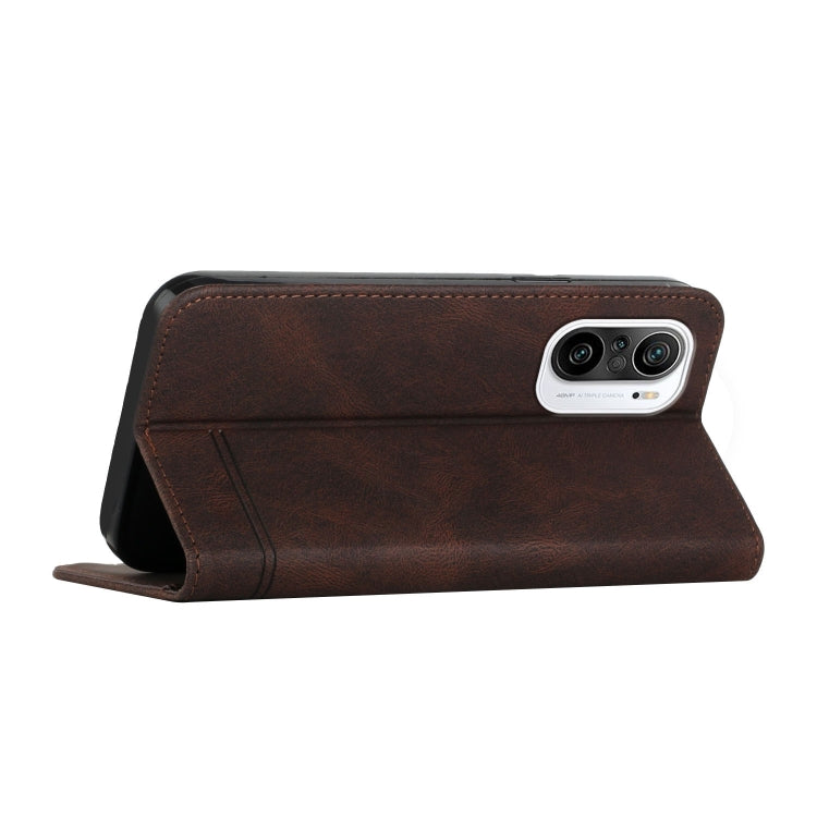 For Xiaomi Poco F3 Strong Magnetic Leather Case