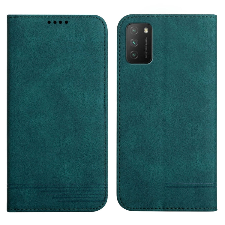 For Xiaomi Poco M3 Strong Magnetic Leather Case