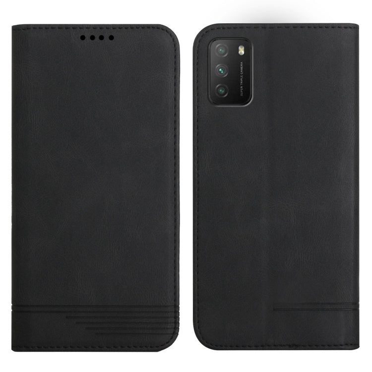 For Xiaomi Poco M3 Strong Magnetic Leather Case