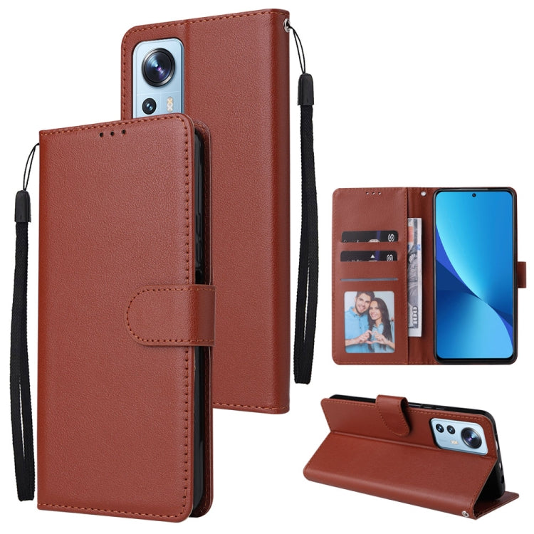 For Xiaomi 12 Lite 3 Card Slots Multifunctional Leather Phone Case
