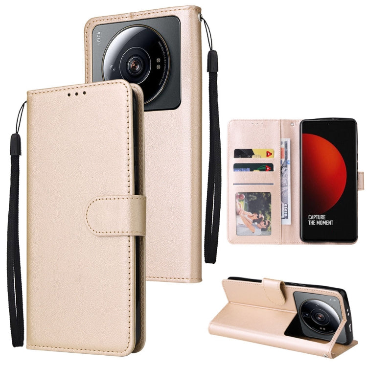 For Xiaomi 12S Ultra 3 Card Slots Multifunctional Leather Phone Case