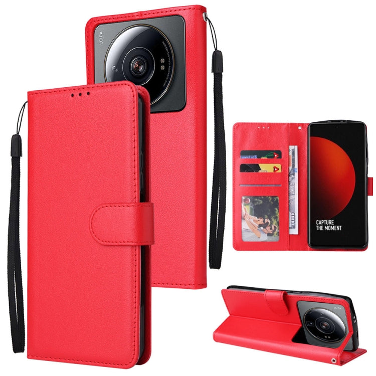 For Xiaomi 12S Ultra 3 Card Slots Multifunctional Leather Phone Case